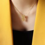 color: P506-Gold Necklace -40+5cm