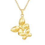 color: Gold MS-532 Double Butterfly