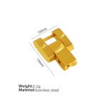 color: Gold Extender Clasp 1 PC