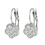 color: Five-petal Flower French Clasp Earrings 11 Steel Color