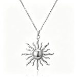 color: Sun Steel Color Necklace -1