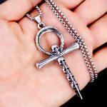 color: Cross Skull + Steel Chain