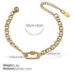 color: SL287G Gold Bracelet