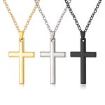 Simple Cross Necklace Premium Glossy Ornament Pendant