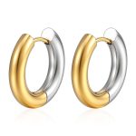 color: 4*12 Two-tone Gold Ear Cuff 1 Pair