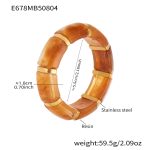color: E678-Brown Bangle Diameter 55mm