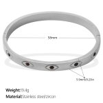 color: SZ344BKS Black Zircon Bangle