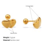 color: EH1208G Piercing Stud Earrings