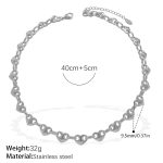 color: XL816S Silver Necklace