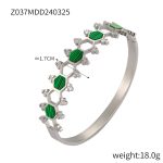 color: Z037-Steel Green Bangle