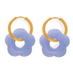 color: MYTXF107-Light Purple Color Earrings