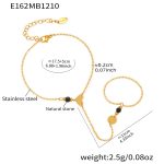 color: E162-Gold Bracelet 17.5+5cm