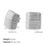 color: EH1191S Silver Earrings