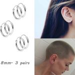 Earring Ear Clip Circle Stainless Steel Small Ear Ring Personality Simple Design Graceful Ear Ornaments Ears
