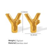 color: EH860GY Gold Earrings