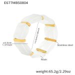 color: E677-White Bracelet 60mm
