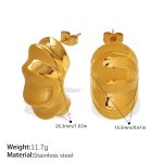 color: EH1383G Gold Earrings