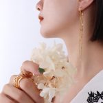 color: F547-Gold Tassel Earrings