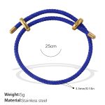 color: SL219BEG Blue Cord Bangle