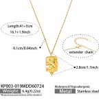 color: KP003-019--Gold Necklace -40+5cm