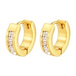 color: 4*9 Inlaid Zircon Earrings Gold MS-601