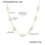 color: TXP200-White Imitation Pearl Necklace