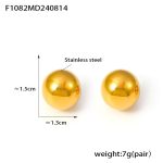 color: F1082-Gold Earrings