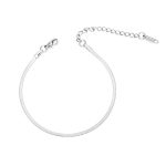 color: B-016 Blade Bracelet 2MM Steel Color