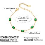 color: E002-Gold Bracelet 15+5cm