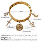 color: SL29G17 Multi-element Bracelet