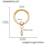 color: T004-Gold Nose Ring