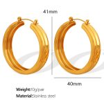 color: EH337 Gold Earrings