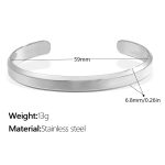 color: SZ236S Silver Bangle