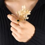 color: A036-Gold Ring Open Adjustable / size: Open Adjustable