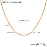 color: TXP042-Gold Necklace
