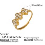 color: TXA533-White Zircon Ring -Size 7