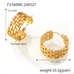 color: F1560-Gold Earrings
