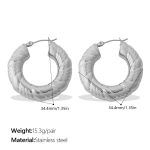 color: EH1260S Silver Earrings
