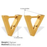 color: EH1354G Gold Earrings