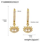 color: F1688-Gold Earrings