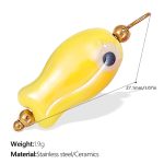 color: PJ357LYG Light Yellow Ceramic Pendant
