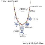 color: TXP418-Steel Color diy Necklace 41+5cm