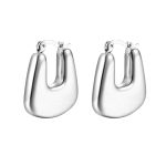 color: Square Hollow Earrings Steel Color MS-056