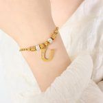 color: E414-Gold Bracelet -U