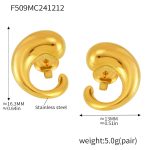 color: F509-Gold Earrings