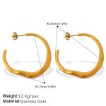 color: EH1343G Gold Earrings