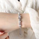 color: E401-Steel Color Bracelet -24cm