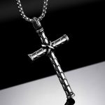 color: Bound Cross + Stainless Steel Chain