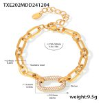 color: TXE202-Gold Zircon Bracelet