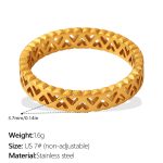 color: JZ182G7 Gold Ring